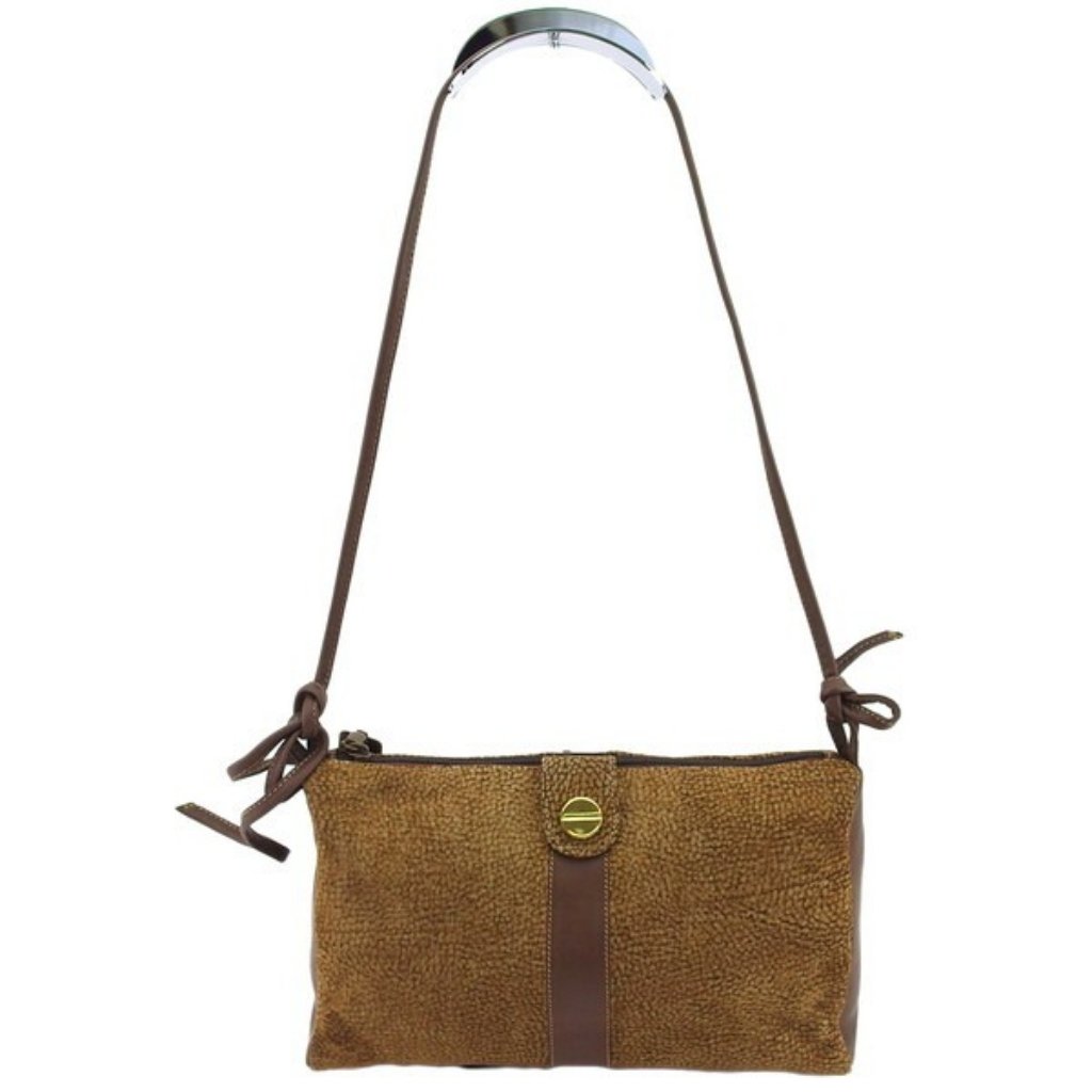 Borbonese Shoulder Bag Quail Pattern Authentic Used T23481